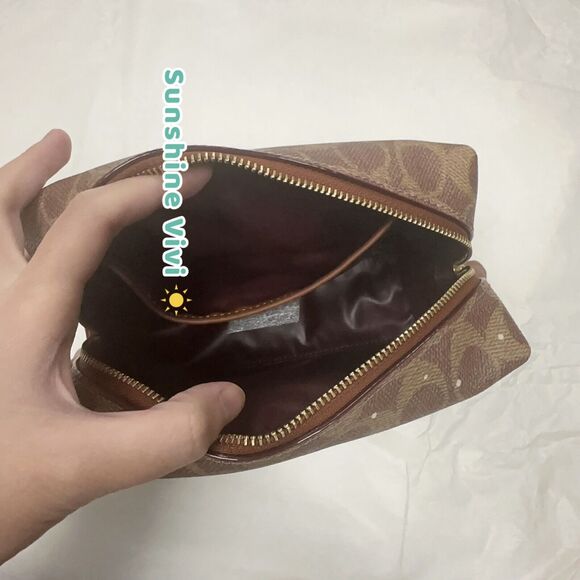 NWT Limited COACH Rexy and Snowman Cosmetic Pouch Case CY304 - Picture 8 of 10